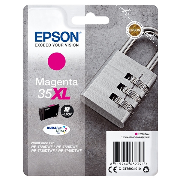 Epson 35XL (T3593) cartucho de tinta magenta XL (original) C13T35934010 027038 - 1