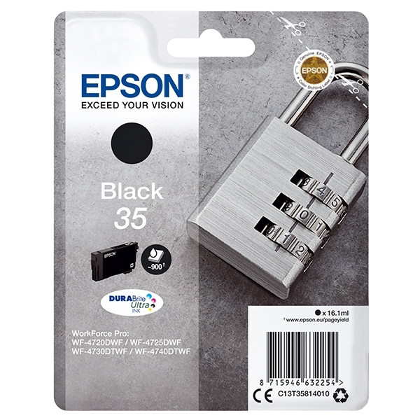 Epson 35 (T3581) cartucho de tinta negro (original) C13T35814010 027026 - 1