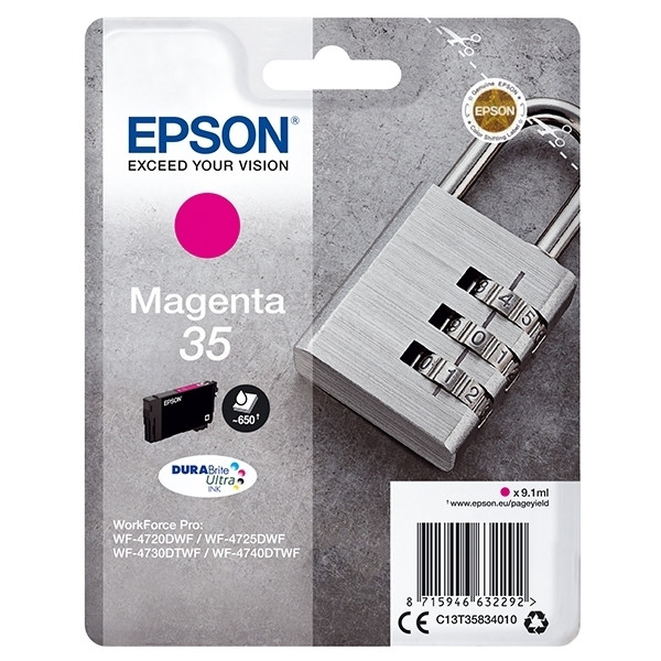 Epson 35 (T3583) cartucho de tinta magenta (original) C13T35834010 027030 - 1