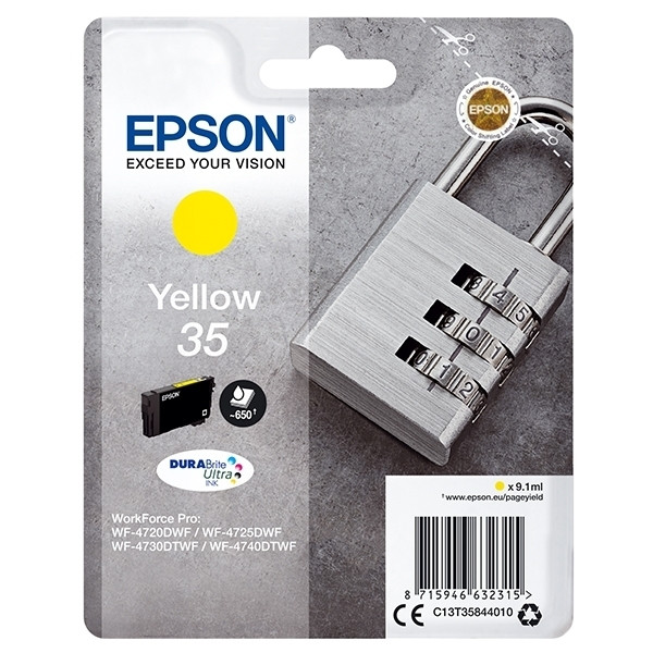 Epson 35 (T3584) cartucho de tinta amarillo (original) C13T35844010 903355 - 1
