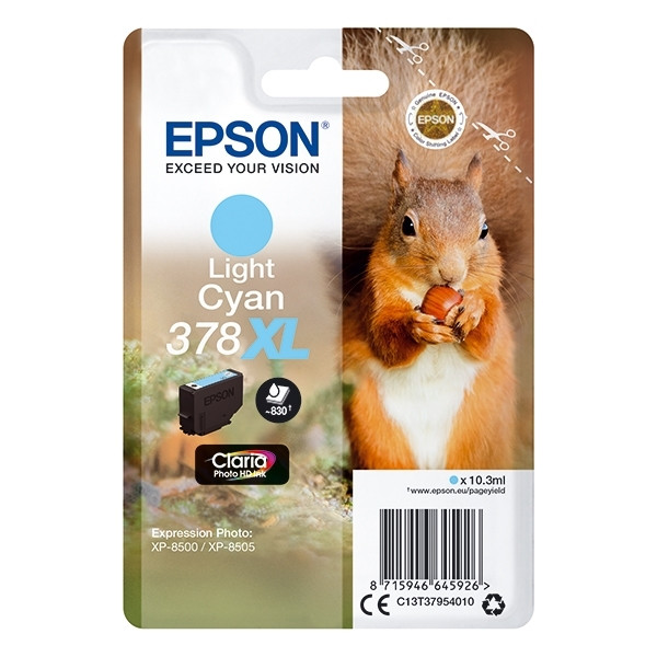 Epson 378XL cartucho de tinta cian claro XL (original) C13T37954010 027118 - 1