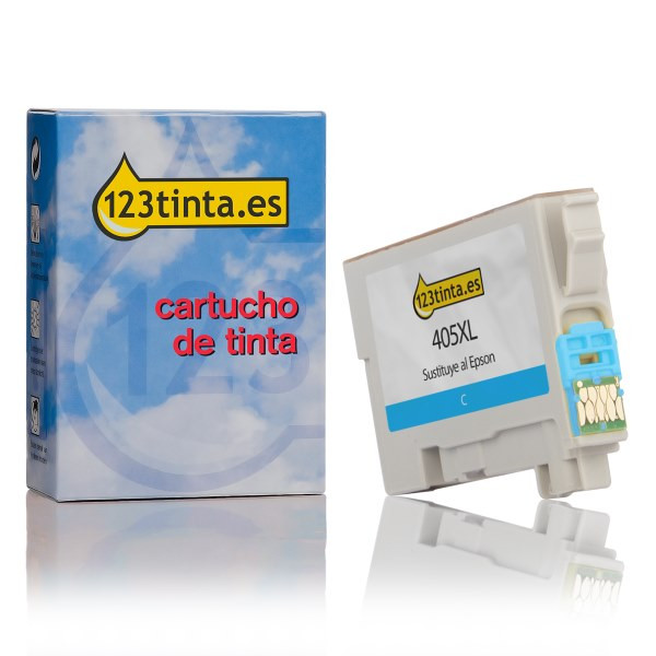 Epson 405XL Cartucho de tinta cian XL (marca 123tinta) C13T05H24010C C13T05H24020C 083549 - 1