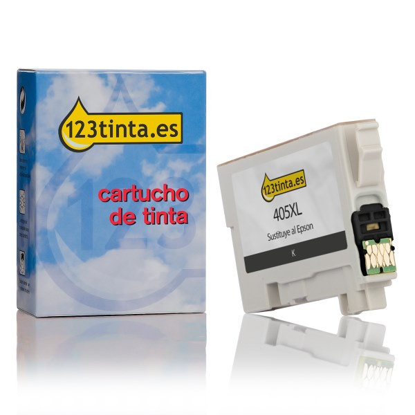 Epson 405XL Cartucho de tinta negro XL (marca 123tinta) C13T05H14010C C13T05H14020C 083547 - 1