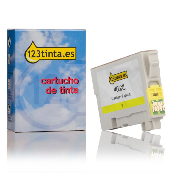 Epson 405XL cartucho de tinta amarillo XL (marca 123tinta) C13T05H44010C C13T05H44020C 083553 - 1