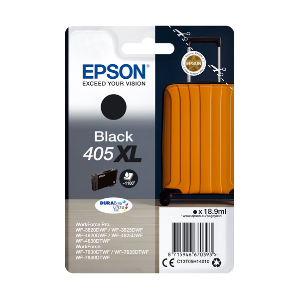 Epson 405XL cartucho de tinta negro XL (original) C13T05H14010 C13T05H14020 083546 - 1