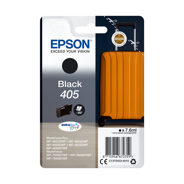 Epson 405 cartucho de tinta negro (original) C13T05G14010 C13T05G14020 083538 - 1