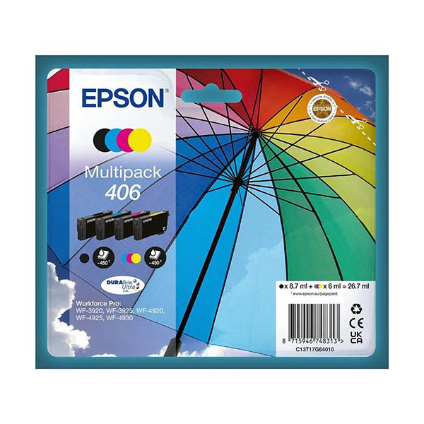 Epson 406 (T17G6) multipack (original)