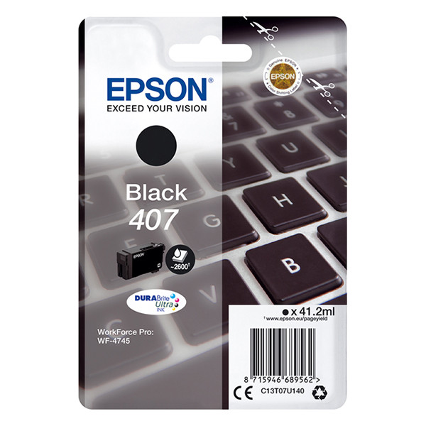 Epson 407 cartucho de tinta negro (original) – imagen 2