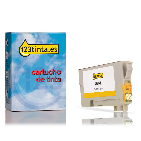 Epson 408XL Cartucho de tinta amarillo XL (marca 123tinta) C13T09K44010C 024131 - 1