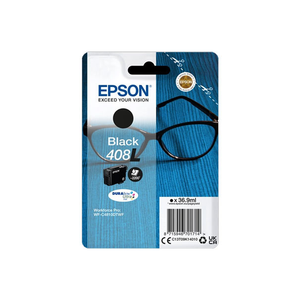 Epson 408XL Cartucho de tinta negro alta capacidad (original) C13T09K14010 024124 - 1