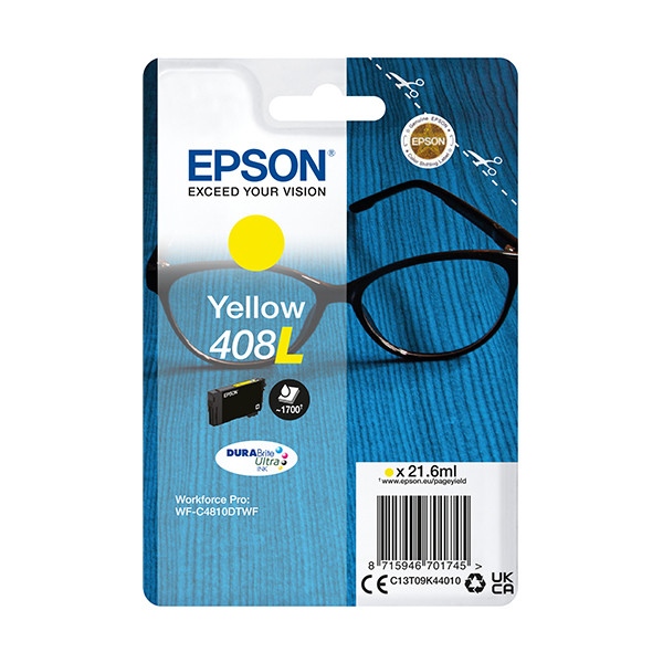 Epson 408XL cartucho de tinta amarillo XL (original) – imagen 2