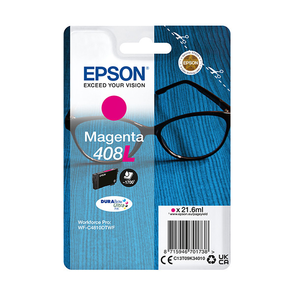 Epson 408XL cartucho de tinta magenta XL (original) 905100 - 1