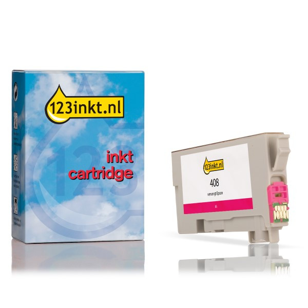 Epson 408 Cartucho de tinta magenta (marca 123tinta) C13T09J34010C 024121 - 1