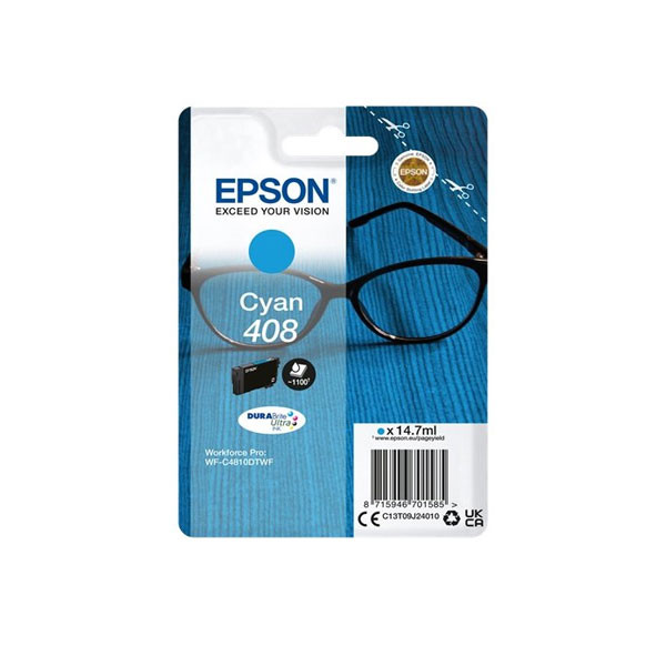 Epson 408 cartucho de tinta cian (original) C13T09J24010 024118 - 1