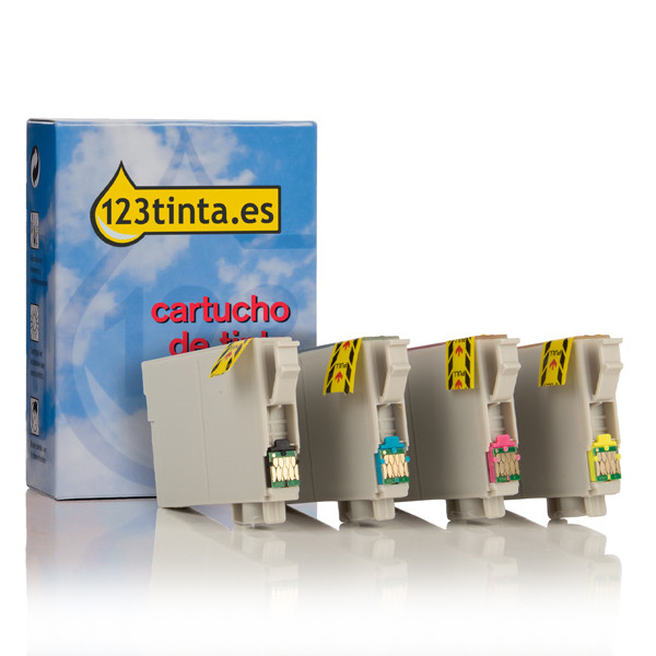 Epson 502XL BK + 502 C/M/Y cartuchos de tinta (marca 123tinta) | Pack negro + 3 colores 132120 - 1