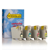 Epson 502XL BK + 502 C/M/Y cartuchos de tinta (marca 123tinta) | Pack negro + 3 colores