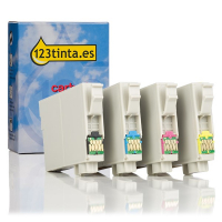 Epson 502XL cartuchos de tinta (marca 123tinta) | Pack negro + 3 colores 127062