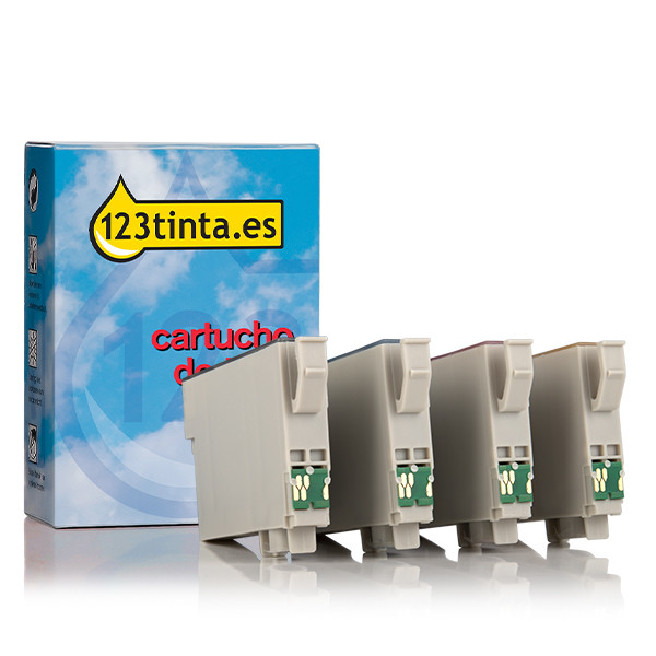 Epson 503XL cartuchos de tinta (marca 123tinta) | Pack negro + 3 colores 160229 - 1