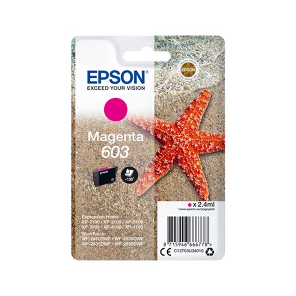 Epson 603 cartucho de tinta magenta (original) C13T03U34010 C13T03U34020 020672 - 1