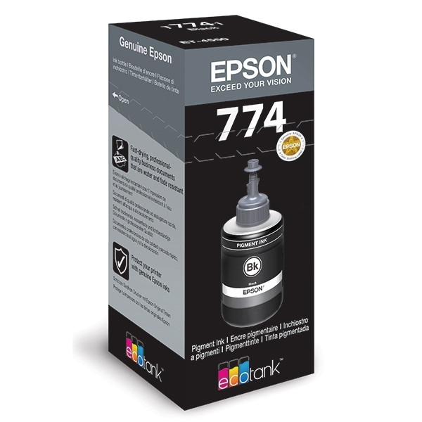 Epson 774 (T7741) botella de tinta negro (original)