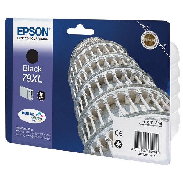 Epson 79XL (T7901) cartucho de tinta negro XL (original) C13T79014010 026652 - 1