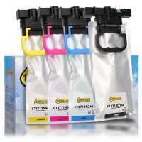 Epson C13T11N cartuchos de tinta (marca 123tinta) | Pack negro + 3 colores 110193