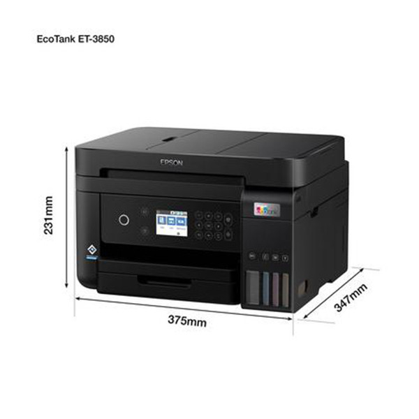 Epson EcoTank ET-3850 impresora de inyección de tinta all-in-one A4 con  WiFi (3 en 1) Epson