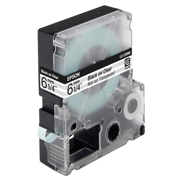 Epson LC-2TBN9 cinta negro sobre transparente 6 mm (original) C53S623403 083006 - 1