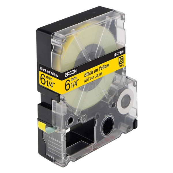 Epson LC-2YBP9 cinta negro sobre amarillo pastel 6 mm (original) C53S623401 083002 - 1