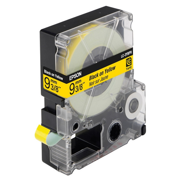 Epson LC-3YBP9 cinta negro sobre amarillo pastel 9 mm (original) C53S624401 083010 - 1