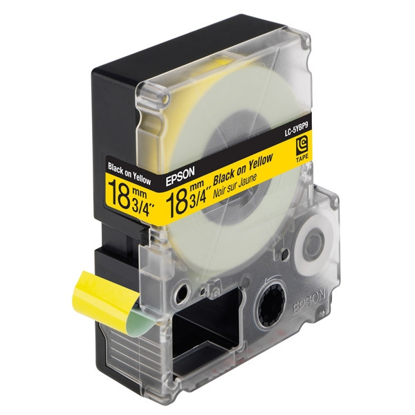 Epson LC-5YBP9 cinta negro sobre amarillo pastel 18 mm (original) C53S626401 083060 - 1