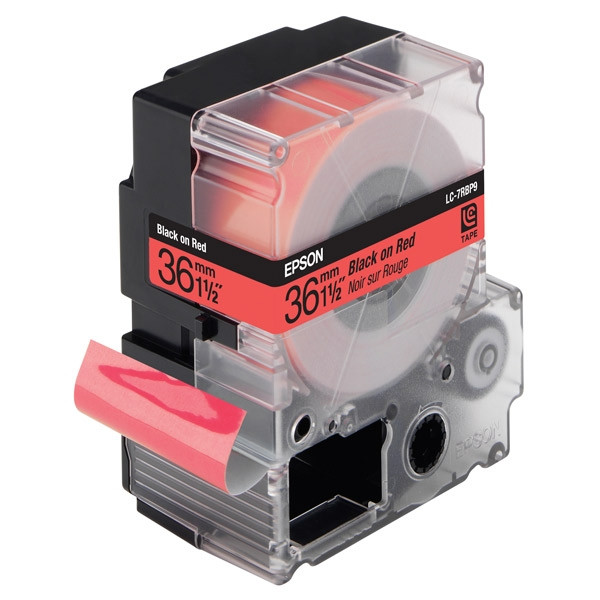 Epson LC-7RBP9 cinta negro sobre rojo pastel 36 mm (original) C53S628401 083094 - 1