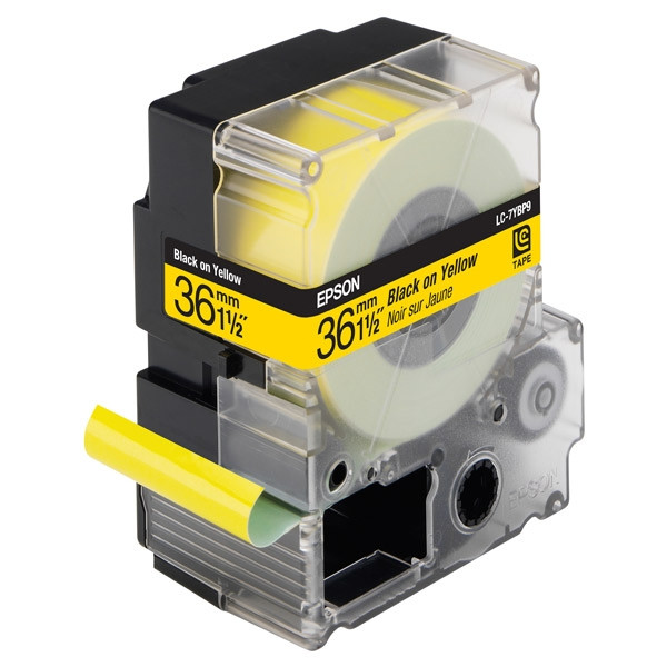 Epson LC-7YBP9 cinta negro sobre amarillo pastel 36 mm (original) C53S628402 083096 - 1