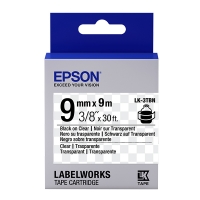 Epson LK-3TBN cinta negro sobre transparente 9 mm (original) C53S653004 083170