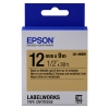 Epson LK-4KBM cinta negro sobre dorado metálico 12 mm (original) 083206 - 1