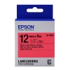 Epson LK-4RBP cinta negro sobre rojo pastel 12 mm (original) 083182 - 1
