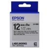 Epson LK-4SBE cinta mate negro sobre plateado 12 mm (original) 083214 - 1