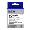 Epson LK-4WBW cinta superadhesiva negro sobre blanco 12 mm (original) 083192 - 1