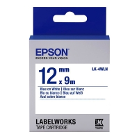 Epson LK-4WLN cinta azul sobre blanco 12 mm (original) C53S654022 083200