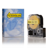 Epson LK-4YBP cinta negra sobre amarillo pastel de 12 mm (marca 123tinta) C53S654008C 083185