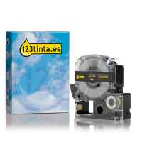 Epson LK-5BKP cinta dorada sobre negro metalizado de 18 mm (marca 123tinta) 084445