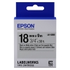 Epson LK-5SBE cinta mate negro sobre plateado 18 mm (original) 083254 - 1