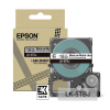 Epson LK-5TBJ cinta mate negra sobre transparente 18 mm (original) 084390 - 1