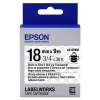 Epson LK-5TBW cinta superadhesiva negro sobre transparente 18 mm (original) 083244 - 1