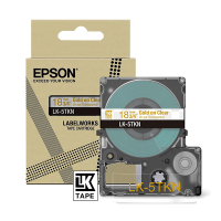 Epson LK-5TKN cinta dorada sobre metalizado transparente 18 mm (original) C53S672097 084448
