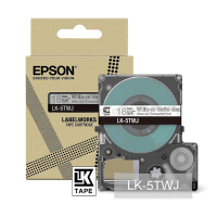 Epson LK-5TWJ cinta mate blanca sobre transparente 18 mm (original) C53S672069 084396
