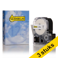 Epson LK-5WBN cinta negro sobre blanco 18 mm (marca 123tinta) | Pack 3 uds