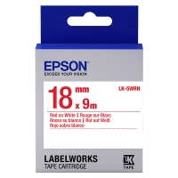 Epson LK-5WRN cinta rojo sobre blanco 18 mm (original) C53S655007 083240