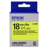 Epson LK-5YBF cinta negro sobre amarillo fluorescente 18 mm (original) 083248 - 1