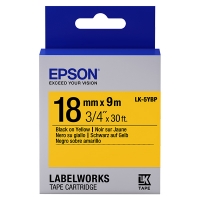 Epson LK-5YBP cinta negro sobre amarillo pastel 18 mm (original) C53S655003 083238